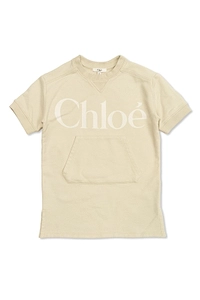 Chloé Kids Logo Printed Sweatshirt Dress