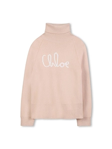 Chloé Kids Logo Turtleneck Knitwear
