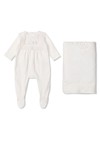 Chloé Kids Long Sleeve Pajama And Blanket Set