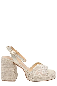 Vals Floral Platform Heeled Sandals