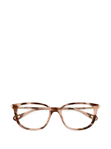 Chloé Eyewear Geometric-Frame Logo-Engraved Glasses