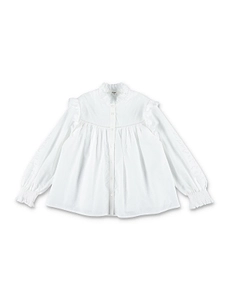 Chloé Kids Long Sleeved Ruffled Detail Blouse