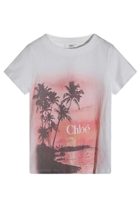 Chloé Kids Printed Crewneck T-Shirt