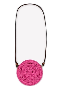 Chloé Kids Round Woven Shoulder Bag