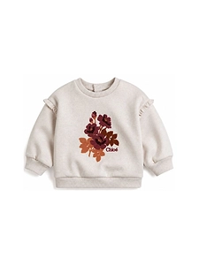 Chloé Kids Ruffled Crewneck Sweatshirt