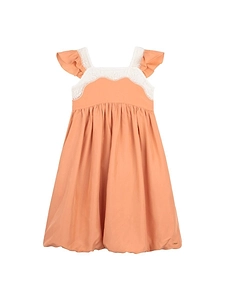 Chloé Kids Ruffled Lace Trim Dress