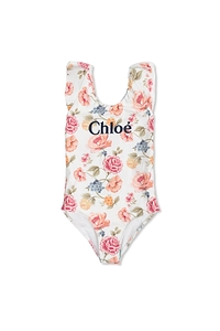 Chloé Kids Scoop Neck Floral-Printed Swimsuit