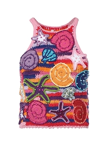 Embellished Crocheted Top