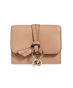 Logo Plaque Tri-Fold Wallet