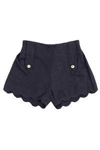 Chloé Kids Scalloped Shorts