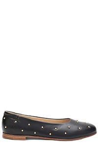 Chloé Kids Stud Embellished Slip-On Ballet Flats