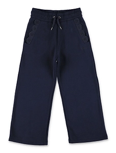 Chloé Kids Wide-Leg Drawstring Palazzo Pants