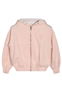 Chloé Kids Zip-Up Drawstring Hoodie