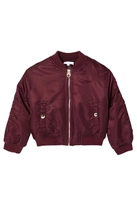 Chloé Kids Zip-Up Straight Hem Jacket