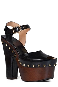 Chloé Meret Studded Platform Clogs