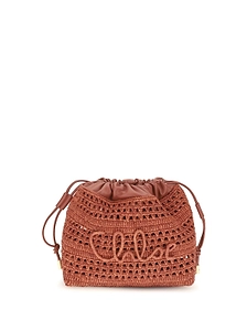 Chloé Mini Raffia Shoulder Bag