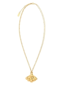 Mirror Double-Chain Pendant Necklace