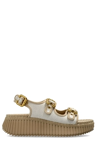 Chloé Nama Buckled Platform Sandals