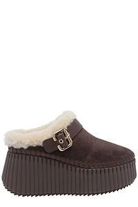 Chloé Nama Wedge Mules