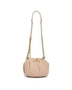 Plissé Chain Pleated Shoulder Bag
