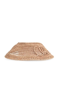 Chloé Raffia Visor