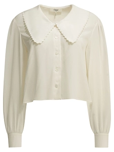 Chloé Scalloped Collar Shirt