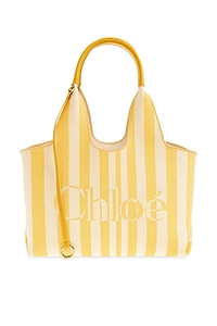 Stripy Open Top Small Tote Bag
