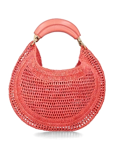 Chloé Summer Banana Woven Top Handle Bag