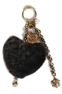 Chloé Symbols Heart Shearling Bag Charm