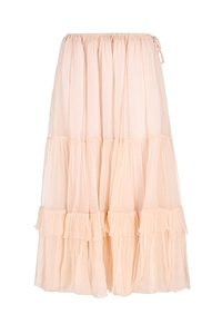 Tiered Midi Skirt