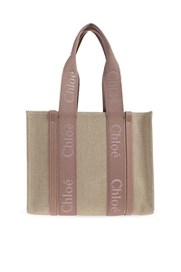 Chloé Woody Medium Logo Tote Bag