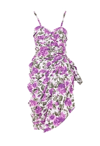 Wrapped Bustier Midi Dress