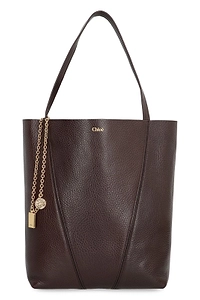 Chloe Spin Logo Detailed Tote Bag