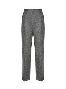 Christian Dior Pleat Detailed Straight Leg Pants