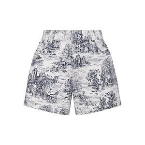 Christian Dior Toile De Jouy Scotland Patterned Shorts