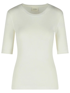 Closed Ribbed 3/4 Sleeve Top