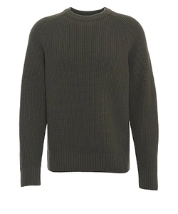 Closed Ribbed Knit Jumper