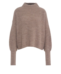Closed Ribbed Knit Jumper