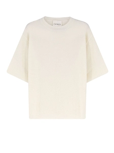 Closed Short-Sleeve Knitted Top