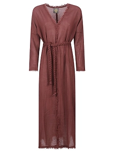 Christian Zen Mousa Belted Maxi Dress