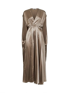 Co Draped Cape Wrap Dress