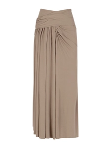 Aiba Draped Jersey Skirt