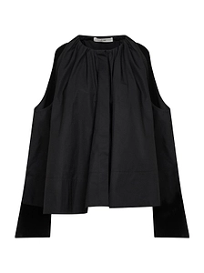 Co Gathered High-Low Sleeveless Top