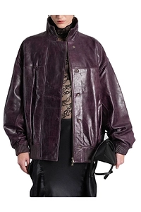 Christopher Esber Devon Leather Bomber Jacket