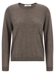 Co Rolled-Edge Crew Knitted Sweater