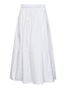 Tiered Gathered Midi Skirt