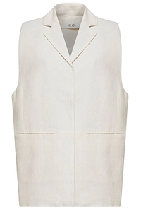 Co Sleeveless Oversized Blazer