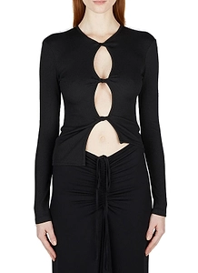 Christopher Esber Open Twist Cut Out Detailed Top