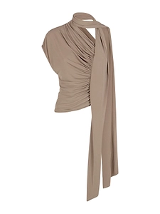 Christopher Esber Scarf Detailed Gathered Top