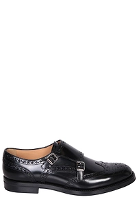 Church's Buckle Detailed Almond Toe Monk Shoes